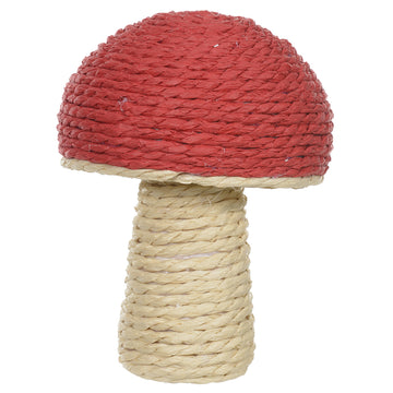 Cogumelo Páscoa Sisal Vermelho - 11x15cm